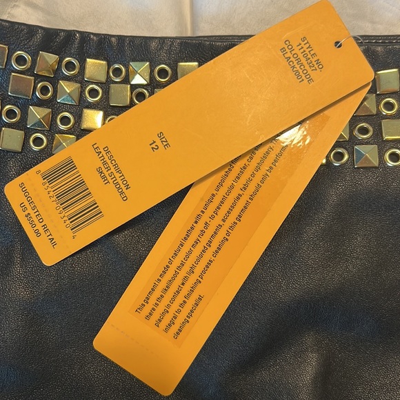 Tory Burch Leather Skirt - Picture 2 of 10